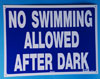 45-020 - No Swimming Allowed After Dark